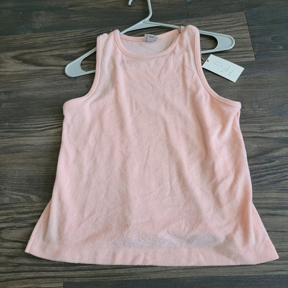 A New Day Womens Terry Tank Top Size XS Peach Razor NEW - Picture 2 of 2